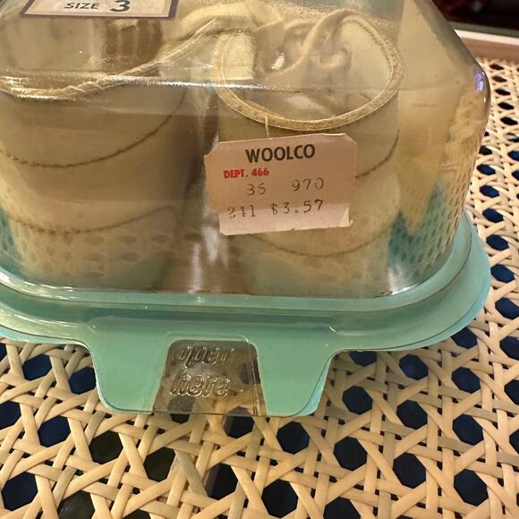 VTG Woolco BBB Trainer Walker Baby Shoes size 3 with Original Box. Made in USA. - Picture 5 of 13